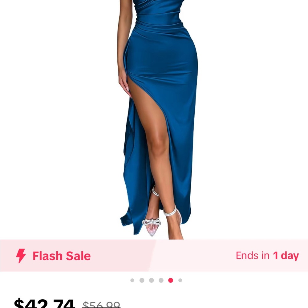 OYS blue halter dress -make an offer!